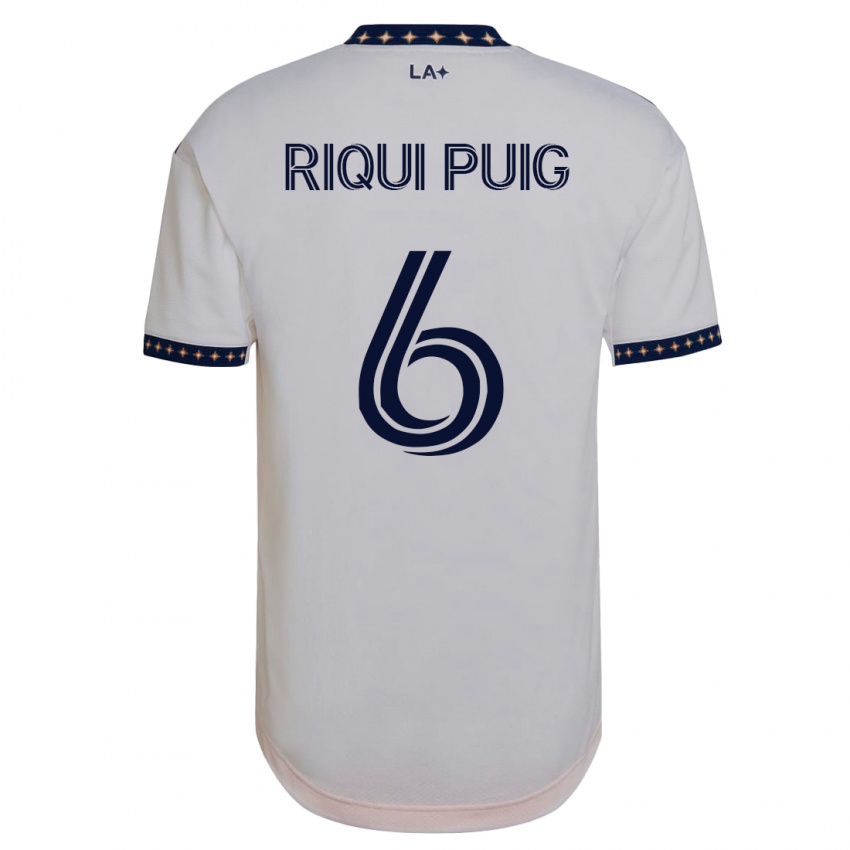 Kinder Riqui Puig #6 Weiß Heimtrikot Trikot 2023/24 T-Shirt Österreich