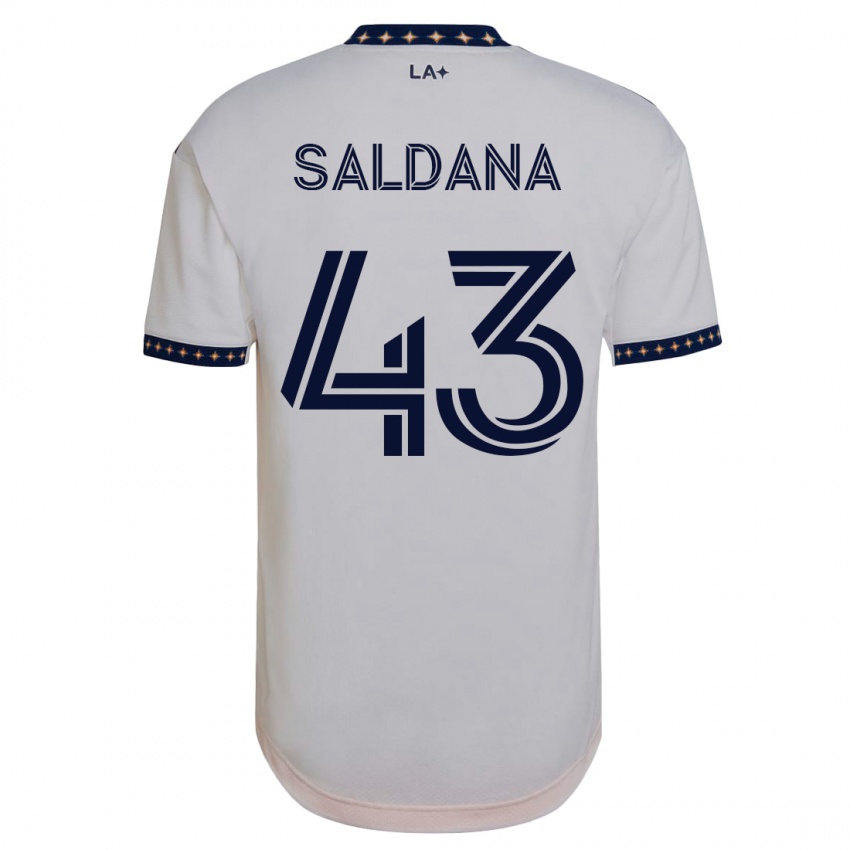 Kinder Adam Saldaña #43 Weiß Heimtrikot Trikot 2023/24 T-Shirt Österreich