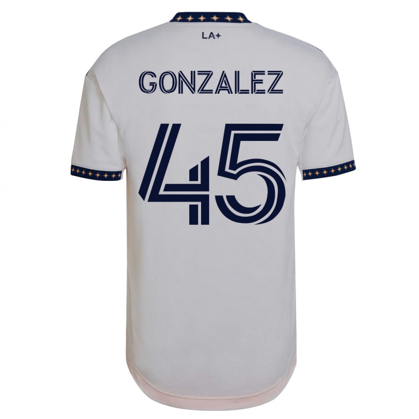 Kinder Adrián González #45 Weiß Heimtrikot Trikot 2023/24 T-Shirt Österreich