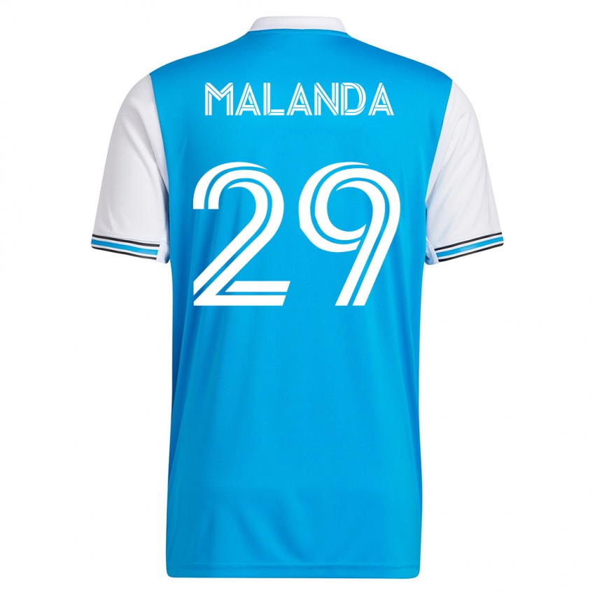 Kinder Adilson Malanda #29 Blau Heimtrikot Trikot 2023/24 T-Shirt Österreich