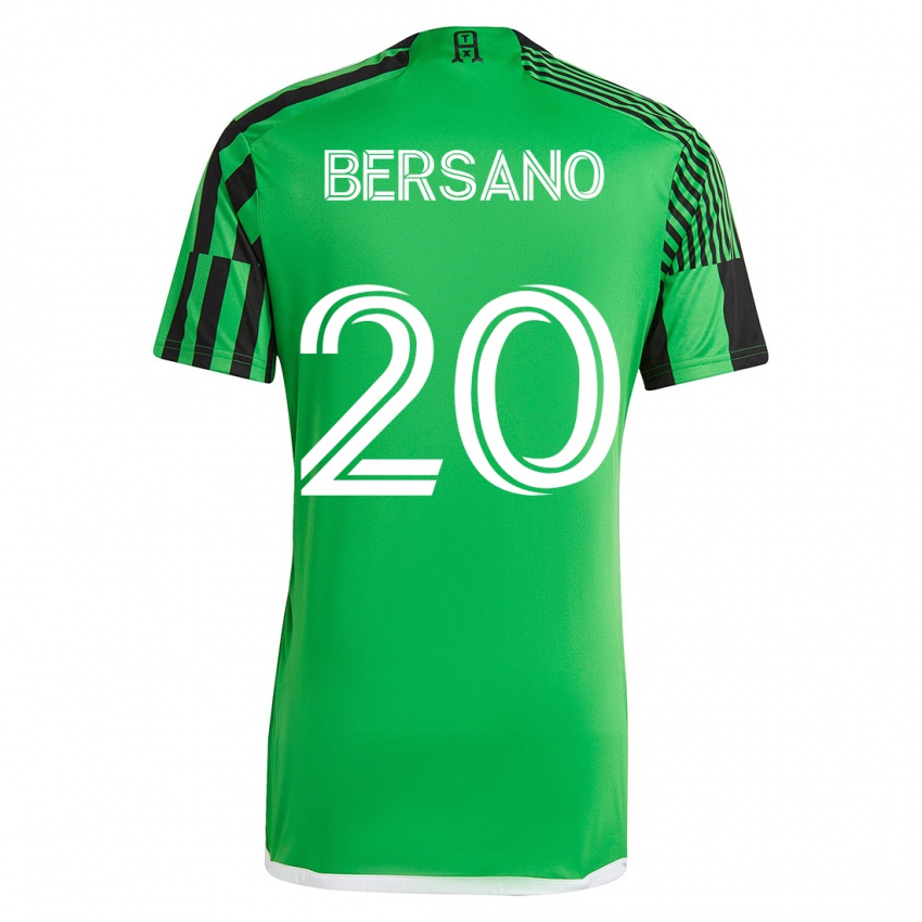 Kinder Matt Bersano #20 Grün Schwarz Heimtrikot Trikot 2023/24 T-Shirt Österreich