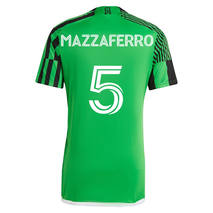 Kinder Salvatore Mazzaferro #5 Grün Schwarz Heimtrikot Trikot 2023/24 T-Shirt Österreich