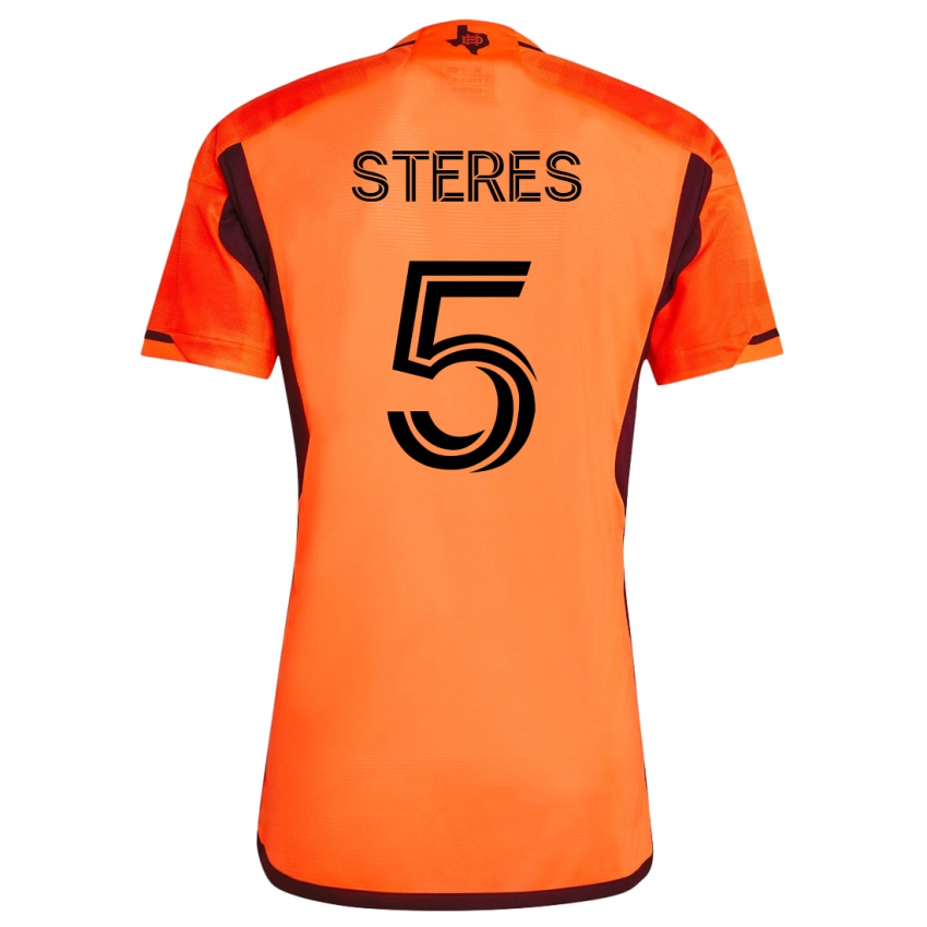 Kinder Daniel Steres #5 Orangefarben Heimtrikot Trikot 2023/24 T-Shirt Österreich