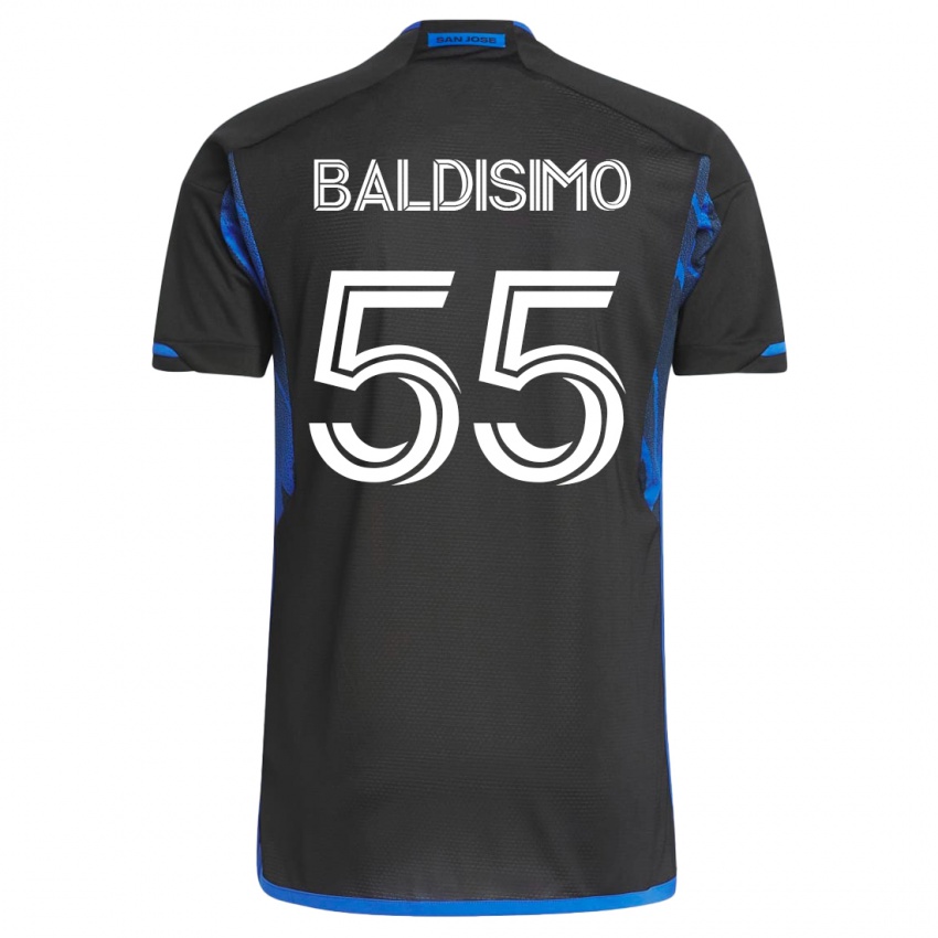 Kinder Michael Baldisimo #55 Blau Schwarz Heimtrikot Trikot 2023/24 T-Shirt Österreich