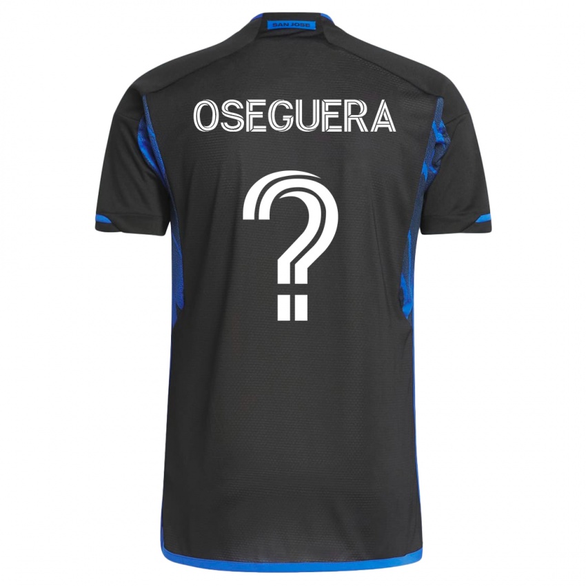 Kinder Kevin Oseguera #0 Blau Schwarz Heimtrikot Trikot 2023/24 T-Shirt Österreich