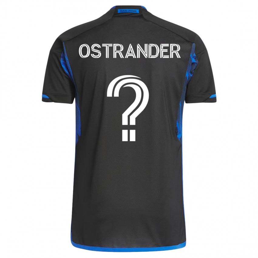 Kinder William Ostrander #0 Blau Schwarz Heimtrikot Trikot 2023/24 T-Shirt Österreich