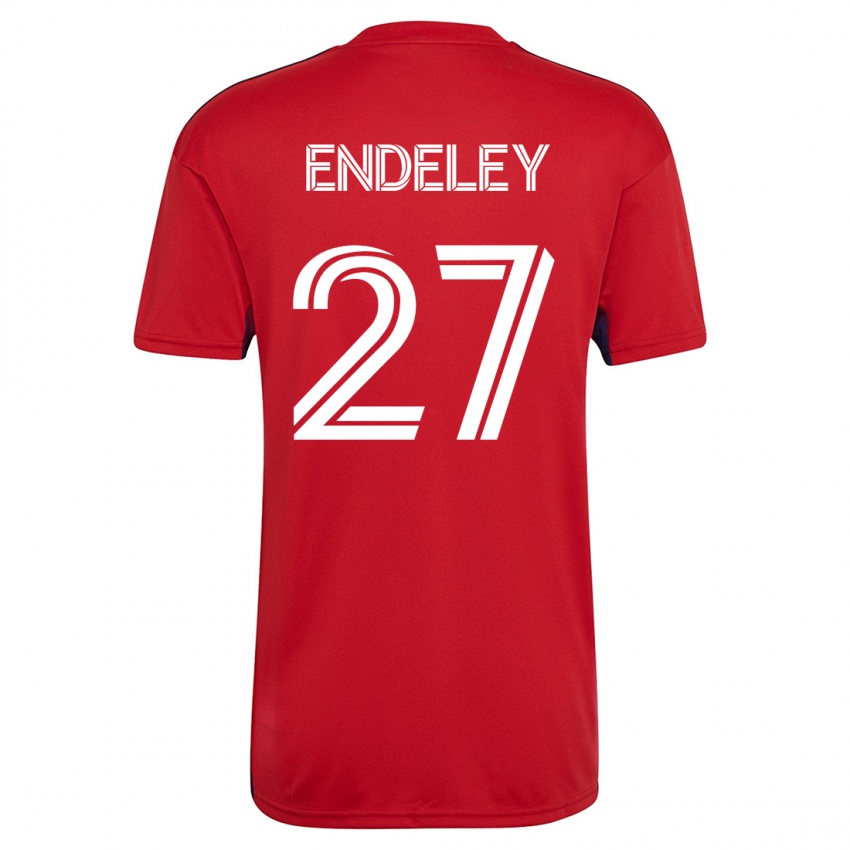 Kinder Herbert Endeley #27 Rot Heimtrikot Trikot 2023/24 T-Shirt Österreich