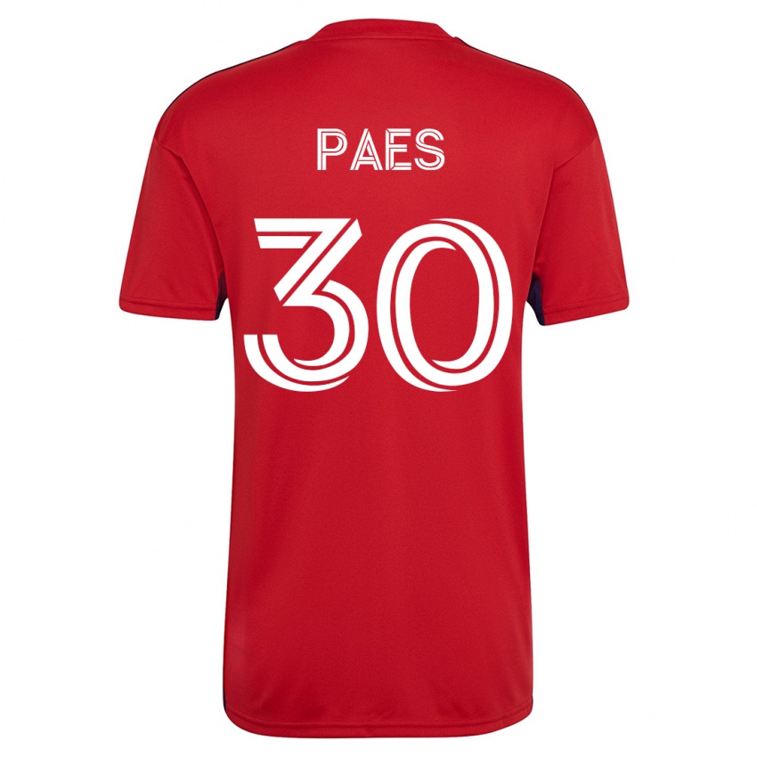 Kinder Maarten Paes #30 Rot Heimtrikot Trikot 2023/24 T-Shirt Österreich