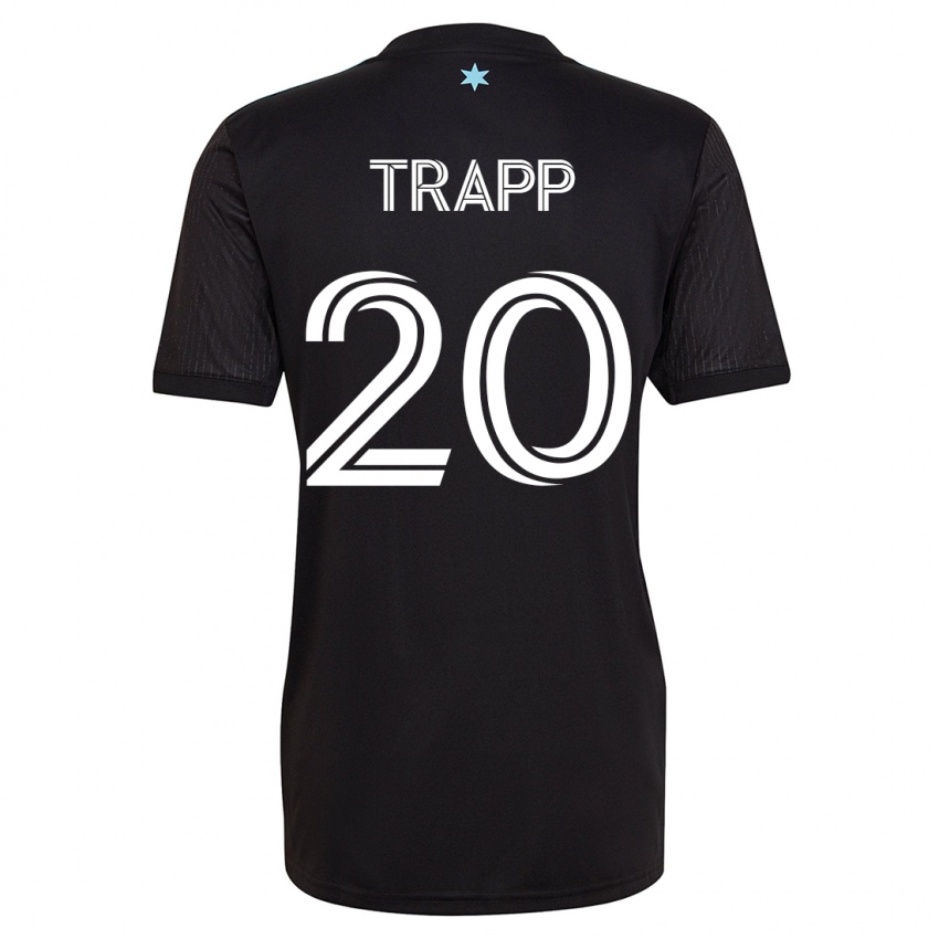 Kinder Wil Trapp #20 Schwarz Heimtrikot Trikot 2023/24 T-Shirt Österreich