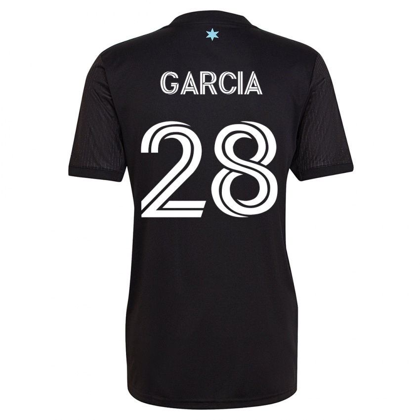 Kinder Mender García #28 Schwarz Heimtrikot Trikot 2023/24 T-Shirt Österreich