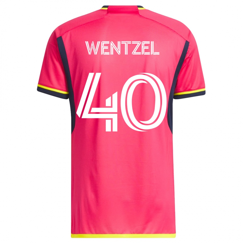 Kinder Michael Wentzel #40 Rosa Heimtrikot Trikot 2023/24 T-Shirt Österreich