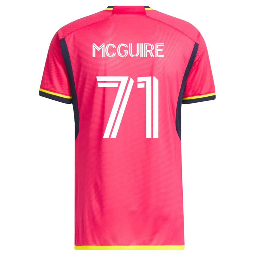 Kinder Nolan Mcguire #71 Rosa Heimtrikot Trikot 2023/24 T-Shirt Österreich