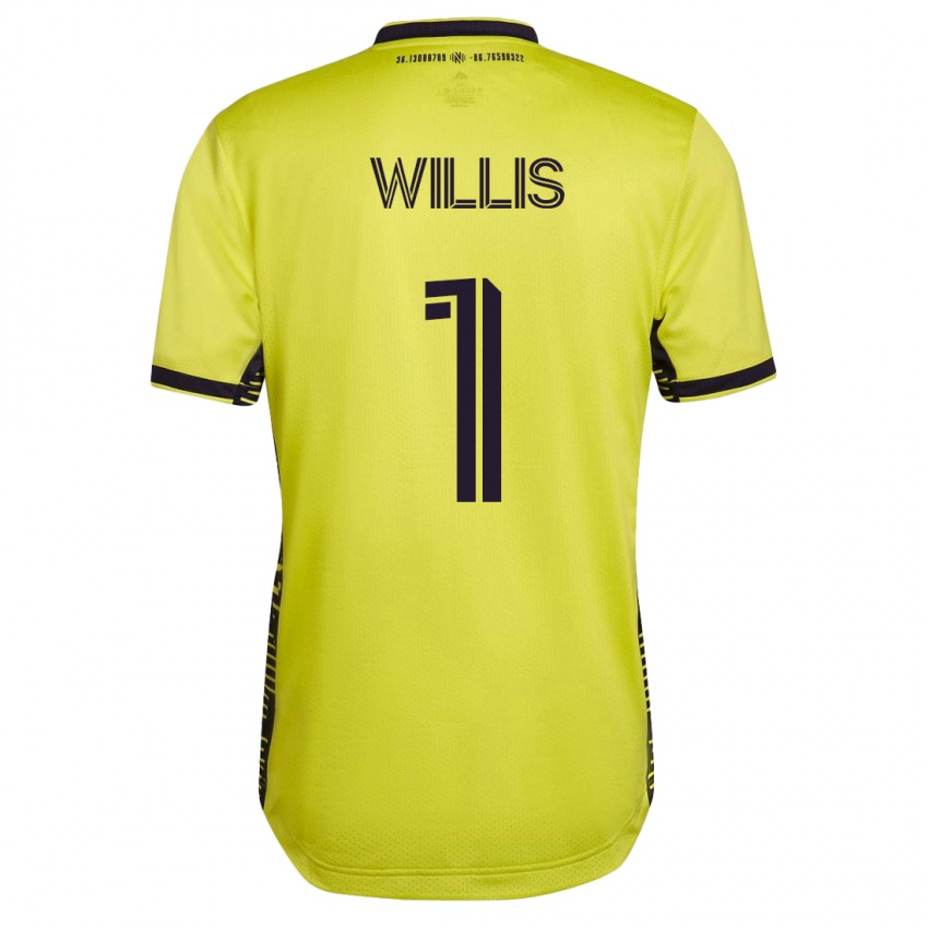 Kinder Joe Willis #1 Gelb Heimtrikot Trikot 2023/24 T-Shirt Österreich