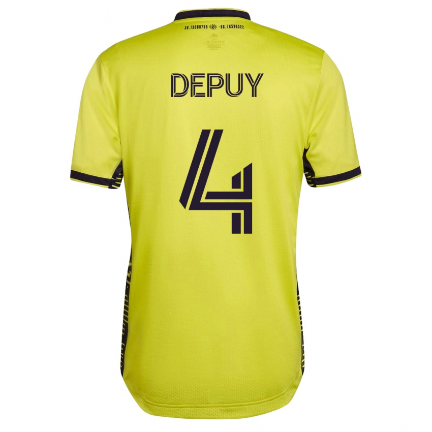 Kinder Nick Depuy #4 Gelb Heimtrikot Trikot 2023/24 T-Shirt Österreich