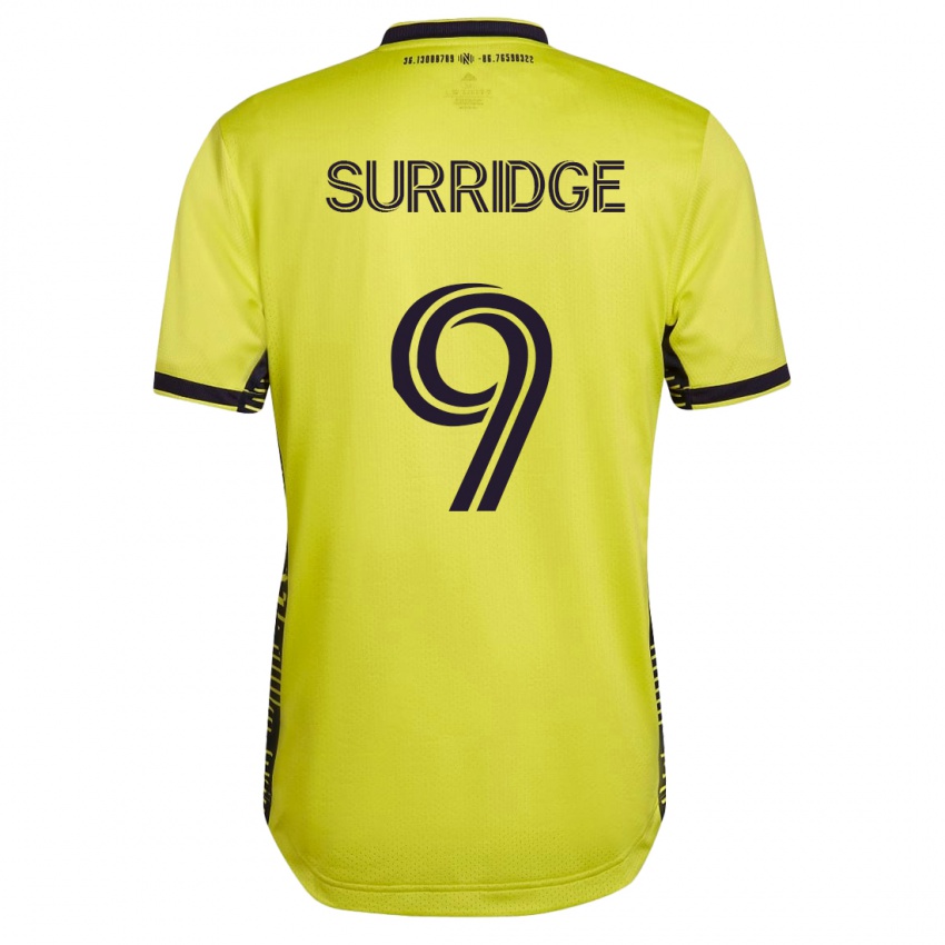 Kinder Sam Surridge #9 Gelb Heimtrikot Trikot 2023/24 T-Shirt Österreich