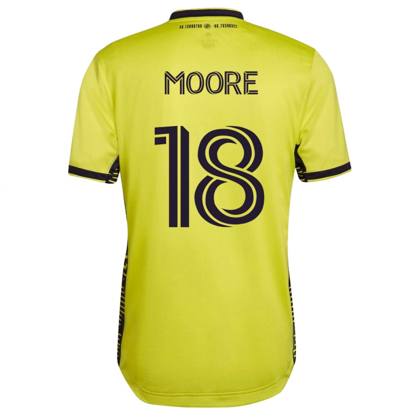 Kinder Shaq Moore #18 Gelb Heimtrikot Trikot 2023/24 T-Shirt Österreich