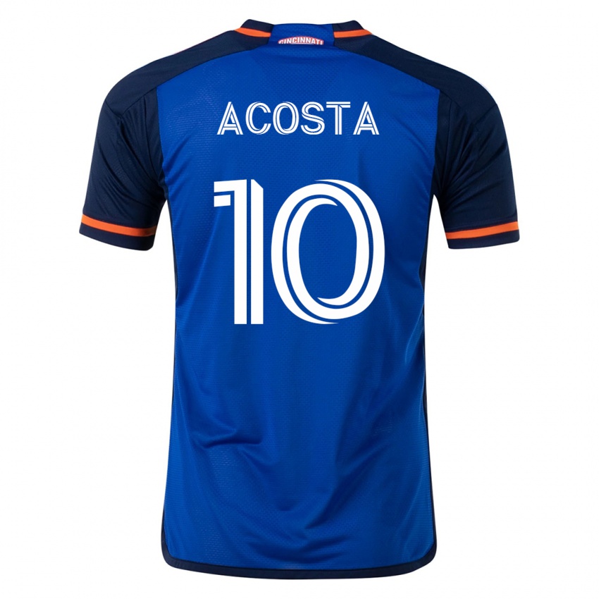 Kinder Luciano Acosta #10 Blau Heimtrikot Trikot 2023/24 T-Shirt Österreich