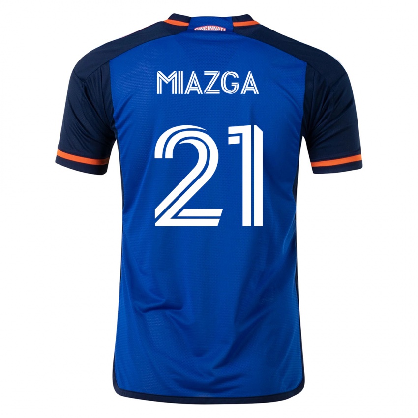 Kinder Matt Miazga #21 Blau Heimtrikot Trikot 2023/24 T-Shirt Österreich