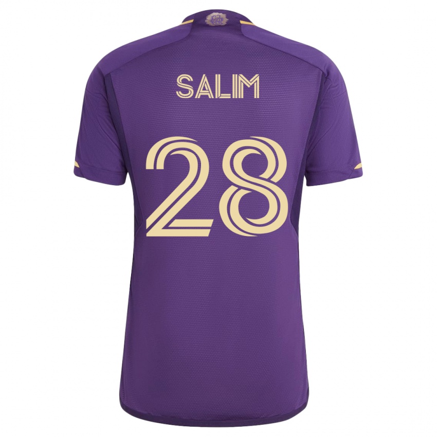 Kinder Abdi Salim #28 Violett Heimtrikot Trikot 2023/24 T-Shirt Österreich