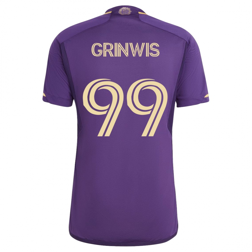 Kinder Adam Grinwis #99 Violett Heimtrikot Trikot 2023/24 T-Shirt Österreich