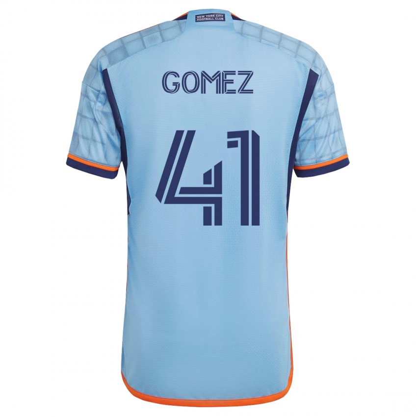 Kinder Julián Gómez #41 Blau Heimtrikot Trikot 2023/24 T-Shirt Österreich