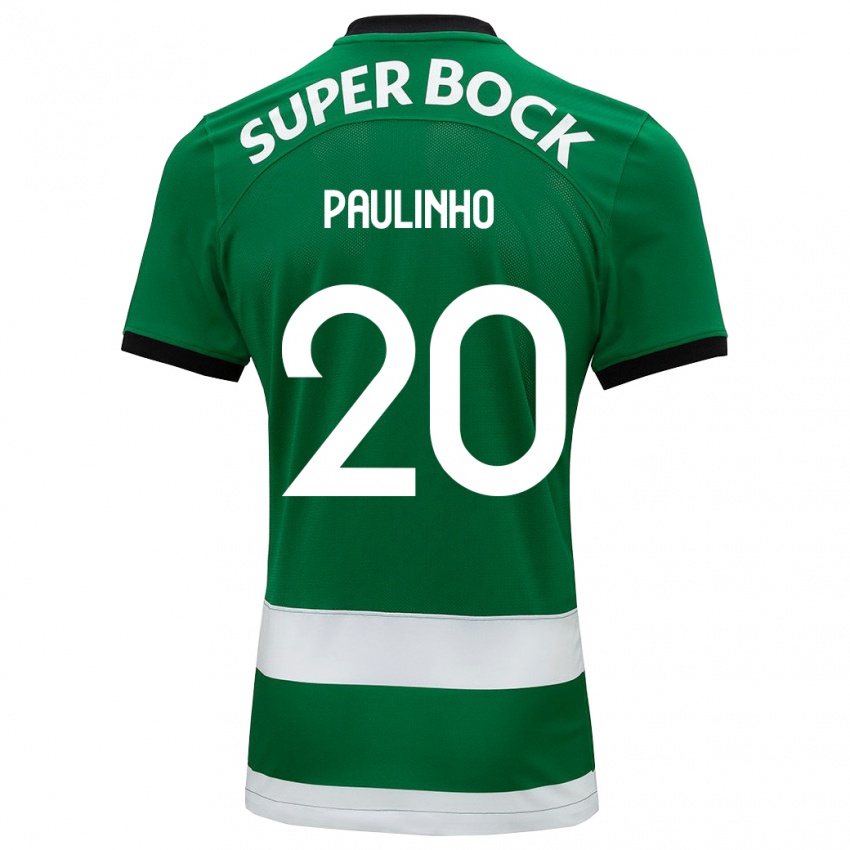 Kinder Paulinho #20 Grün Heimtrikot Trikot 2023/24 T-Shirt Österreich