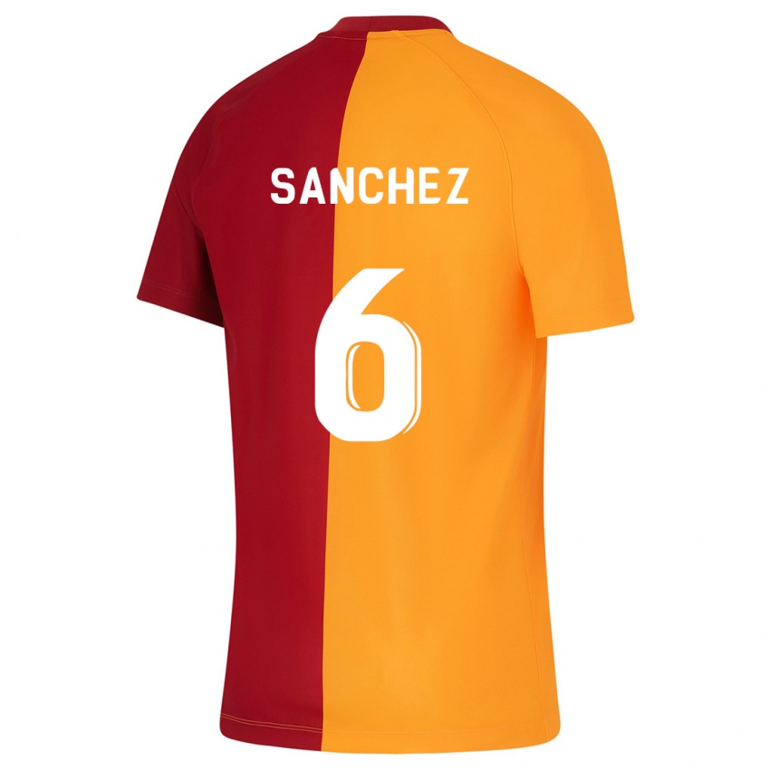 Kinder Davinson Sanchez #6 Orangefarben Heimtrikot Trikot 2023/24 T-Shirt Österreich