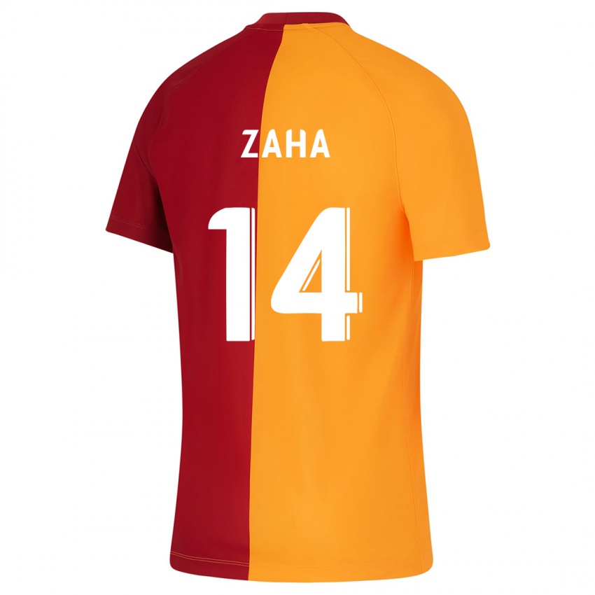 Kinder Wilfried Zaha #14 Orangefarben Heimtrikot Trikot 2023/24 T-Shirt Österreich