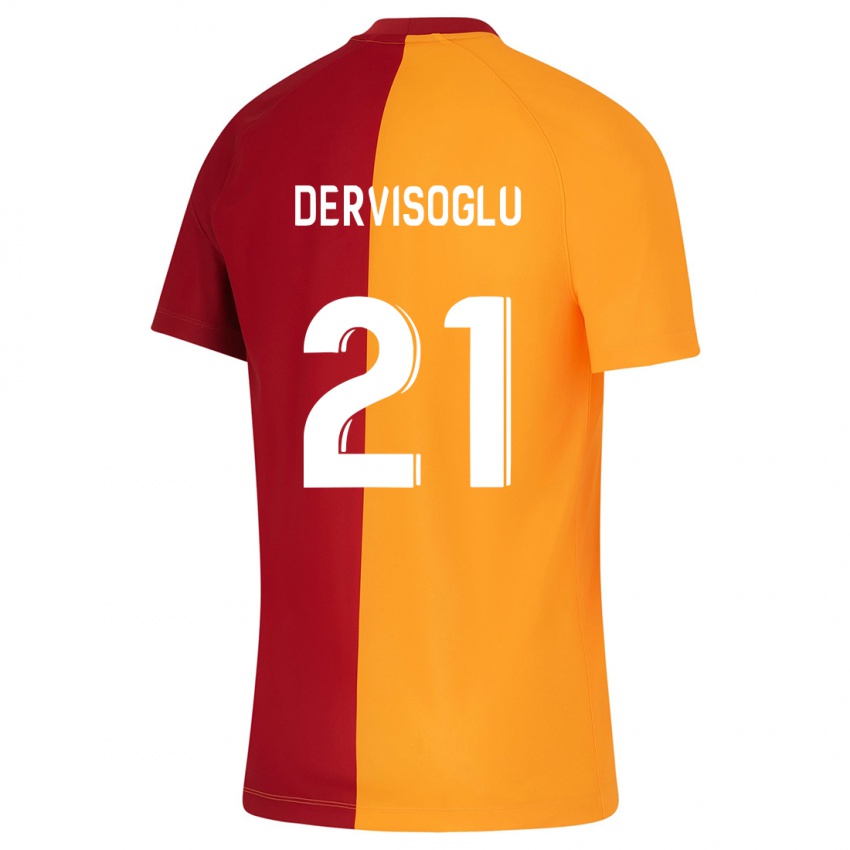 Kinder Halil Dervişoğlu #21 Orangefarben Heimtrikot Trikot 2023/24 T-Shirt Österreich