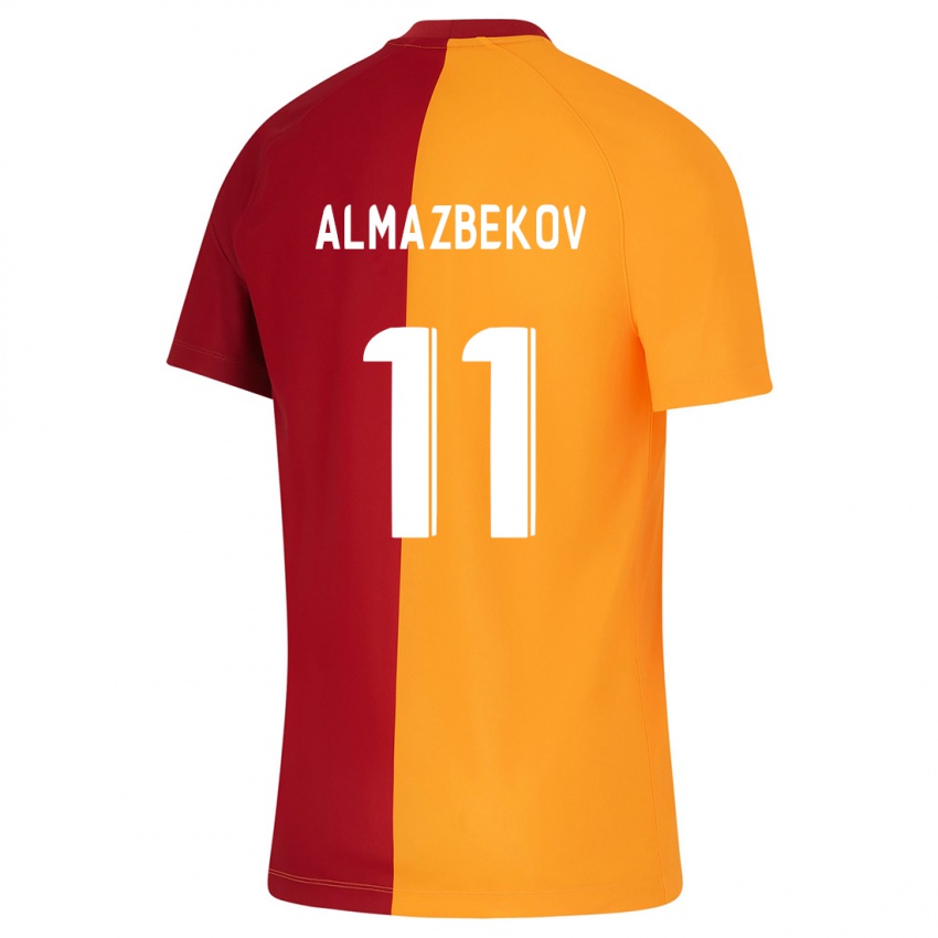 Kinder Beknaz Almazbekov #11 Orangefarben Heimtrikot Trikot 2023/24 T-Shirt Österreich