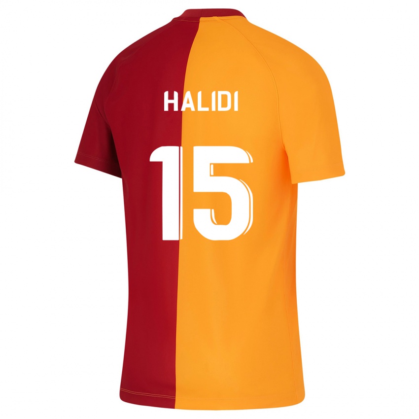 Kinder Isa Halidi #15 Orangefarben Heimtrikot Trikot 2023/24 T-Shirt Österreich