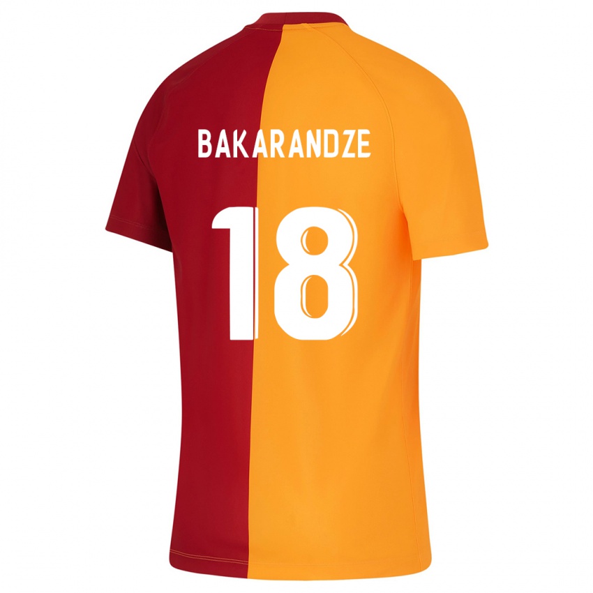 Kinder Kristina Bakarandze #18 Orangefarben Heimtrikot Trikot 2023/24 T-Shirt Österreich