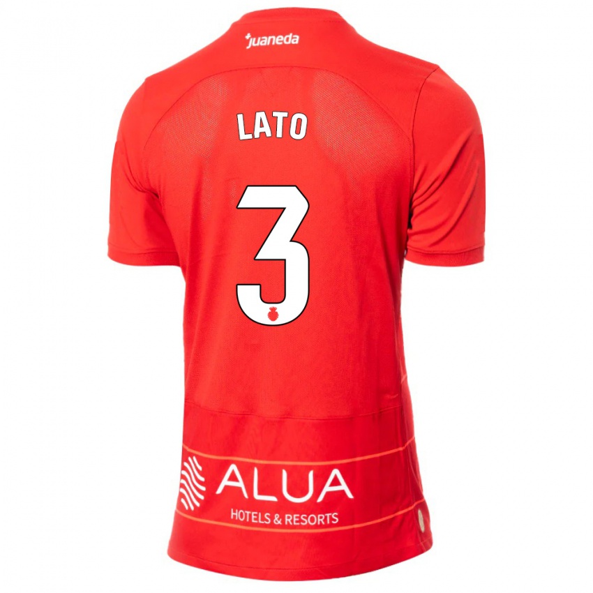 Kinder Toni Lato #3 Rot Heimtrikot Trikot 2023/24 T-Shirt Österreich