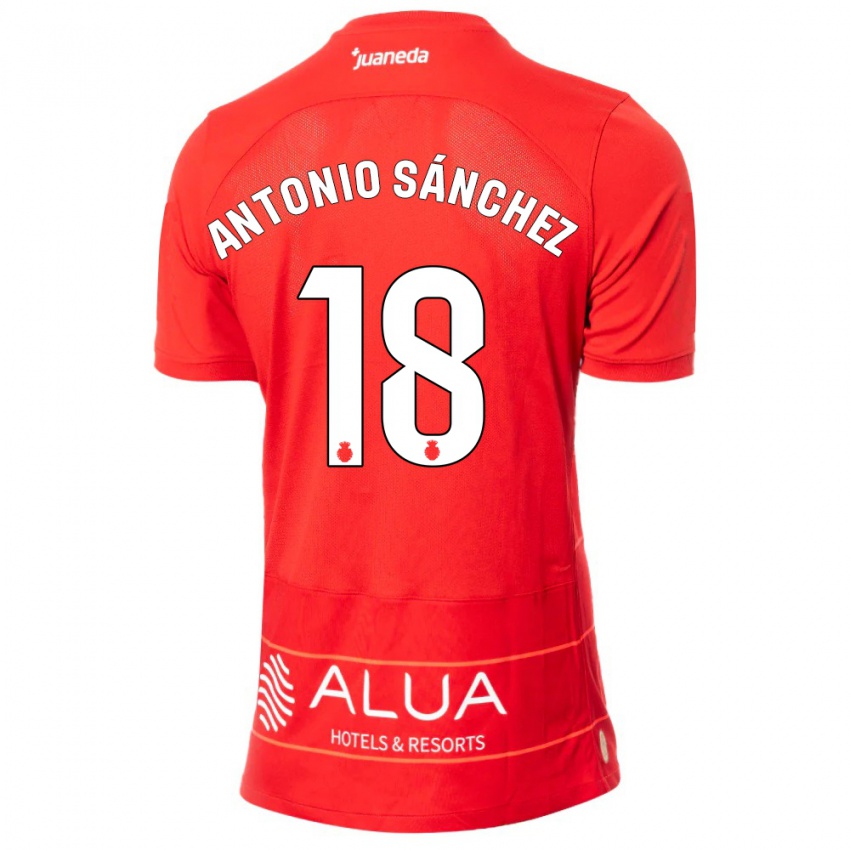 Kinder Antonio Sánchez #18 Rot Heimtrikot Trikot 2023/24 T-Shirt Österreich