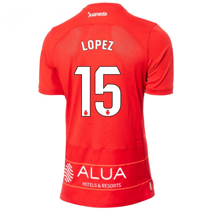 Kinder Marc López #15 Rot Heimtrikot Trikot 2023/24 T-Shirt Österreich