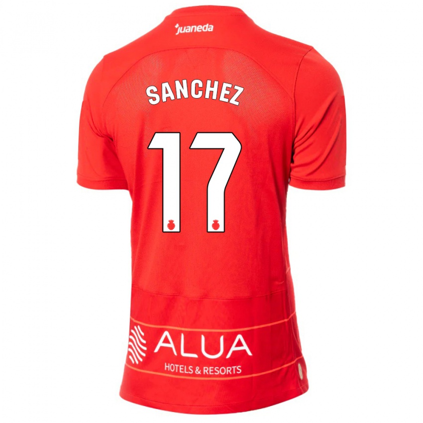 Kinder Avelino Sánchez #17 Rot Heimtrikot Trikot 2023/24 T-Shirt Österreich