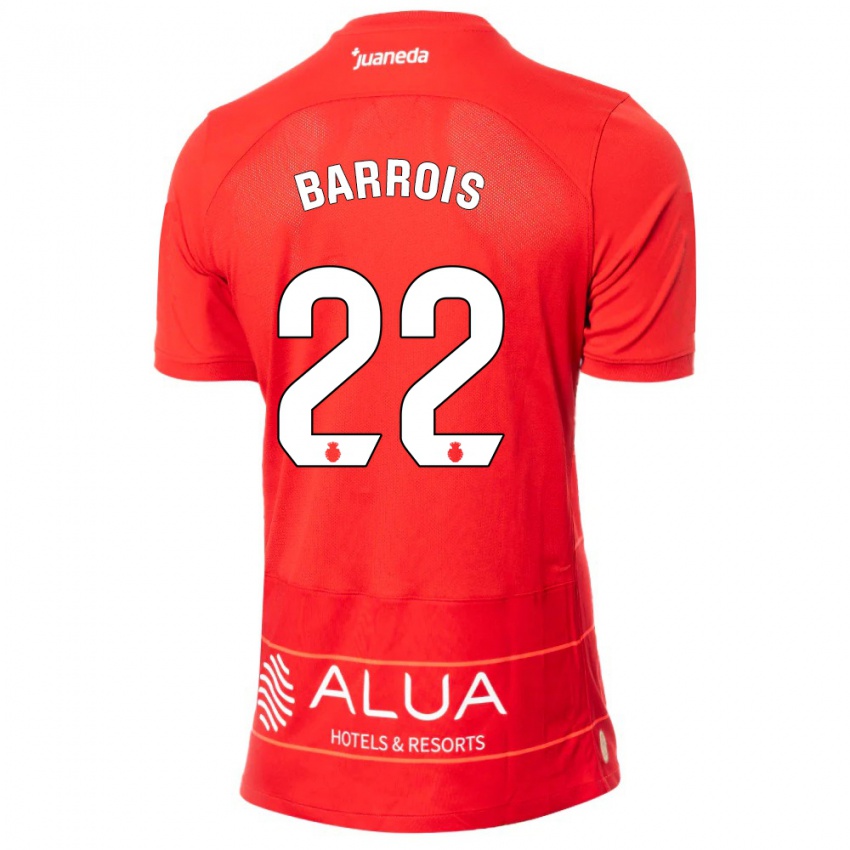 Kinder Eliott Barrois #22 Rot Heimtrikot Trikot 2023/24 T-Shirt Österreich