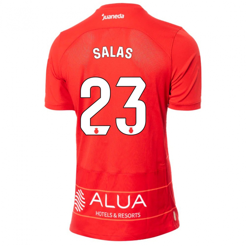 Kinder Jan Salas #23 Rot Heimtrikot Trikot 2023/24 T-Shirt Österreich