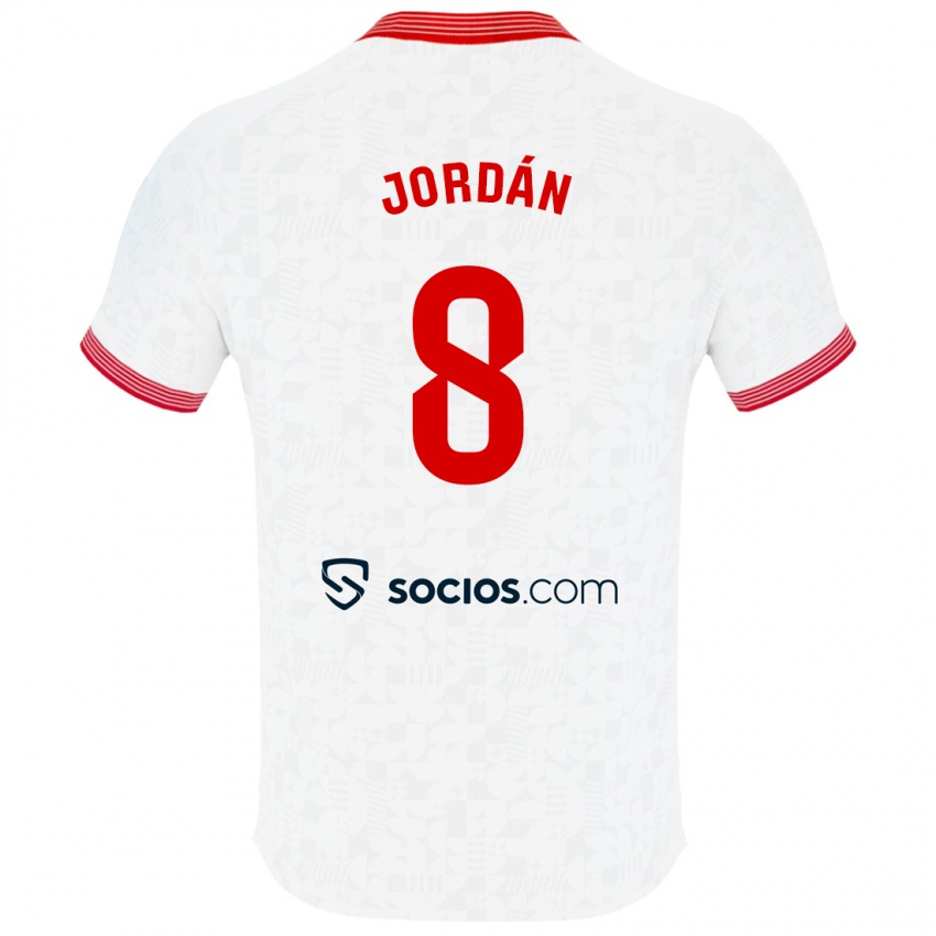 Kinder Joan Jordán #8 Weiß Heimtrikot Trikot 2023/24 T-Shirt Österreich