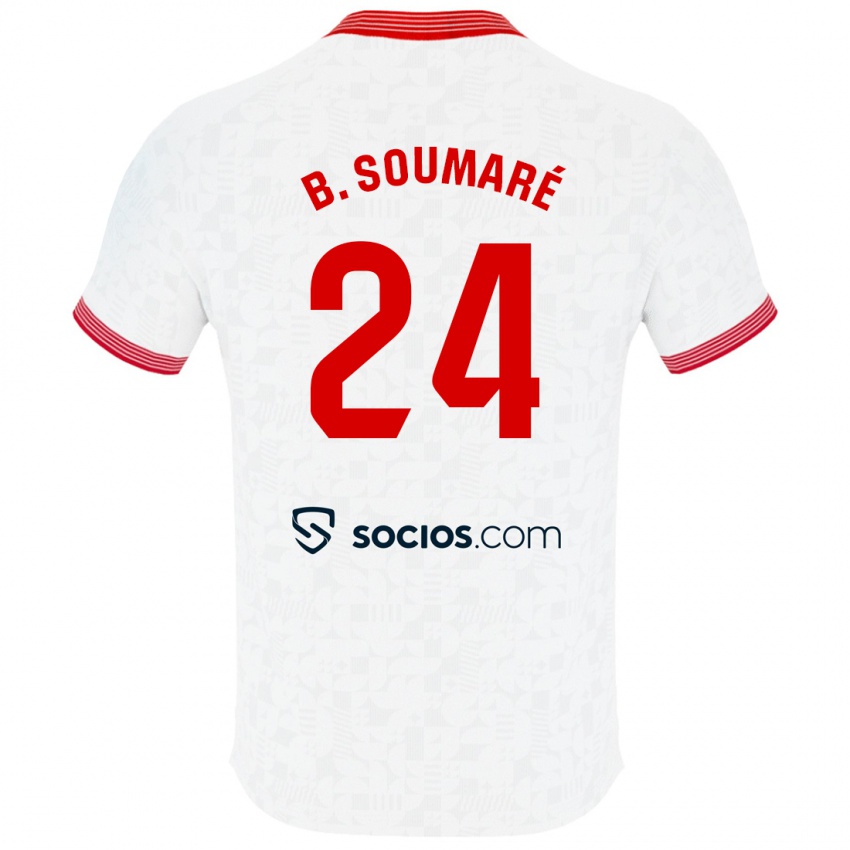 Kinder Boubakary Soumaré #24 Weiß Heimtrikot Trikot 2023/24 T-Shirt Österreich