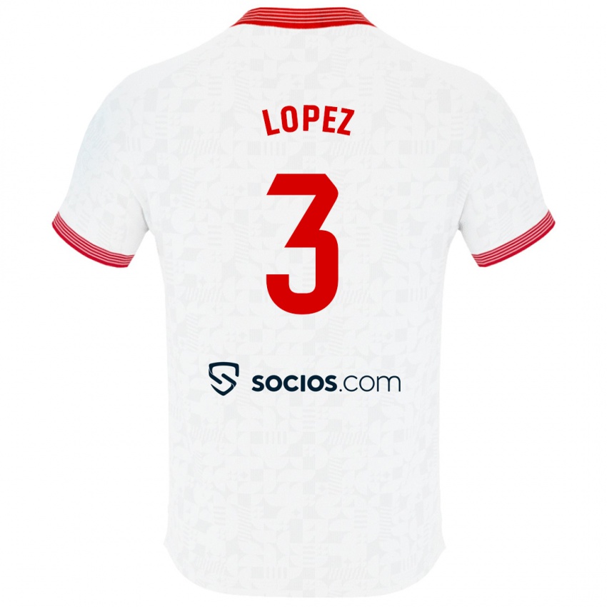 Kinder David López #3 Weiß Heimtrikot Trikot 2023/24 T-Shirt Österreich