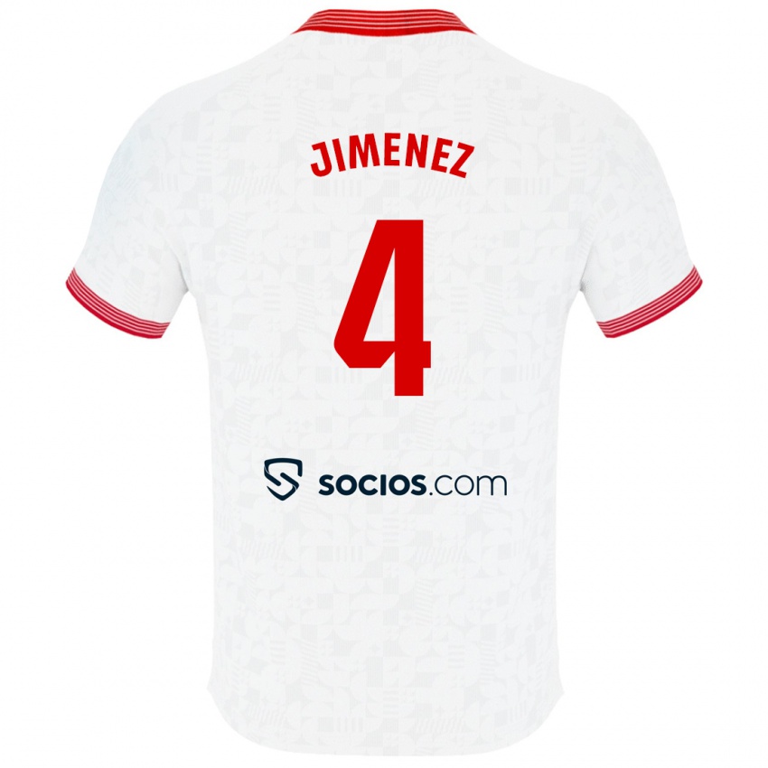 Kinder Diego Jiménez #4 Weiß Heimtrikot Trikot 2023/24 T-Shirt Österreich