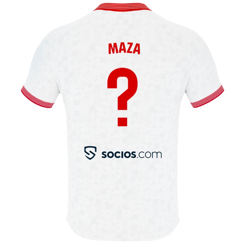 Kinder Manuel Maza #0 Weiß Heimtrikot Trikot 2023/24 T-Shirt Österreich