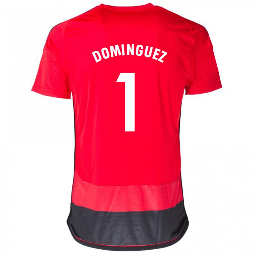 Kinder Iago Domínguez #1 Rot Schwarz Heimtrikot Trikot 2023/24 T-Shirt Österreich