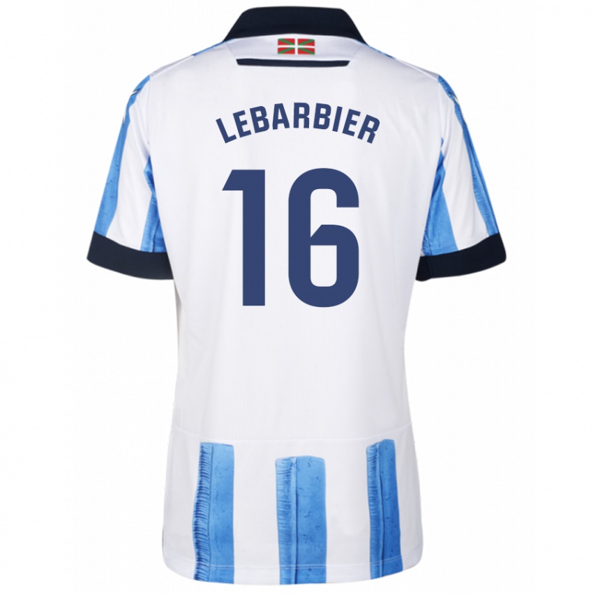 Kinder Alex Lebarbier #16 Blau Weiss Heimtrikot Trikot 2023/24 T-Shirt Österreich