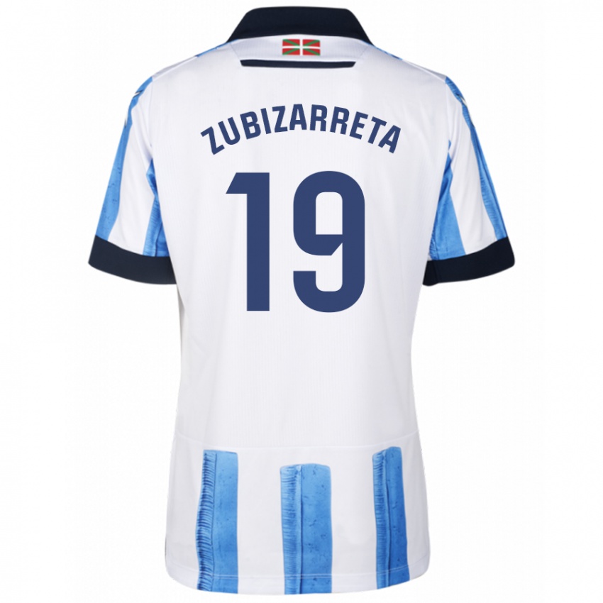 Kinder Pablo Zubizarreta #19 Blau Weiss Heimtrikot Trikot 2023/24 T-Shirt Österreich