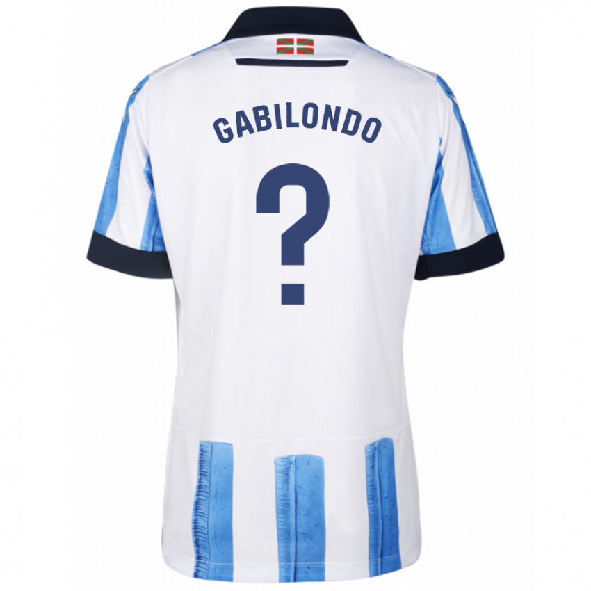 Kinder Iker Gabilondo #0 Blau Weiss Heimtrikot Trikot 2023/24 T-Shirt Österreich