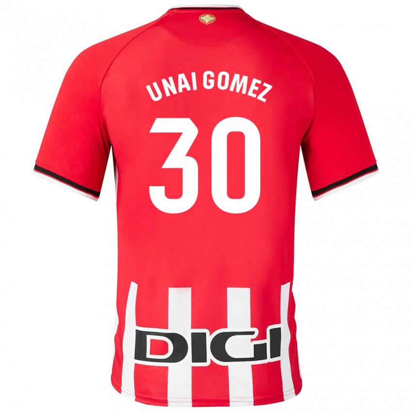 Kinder Unai Gómez #30 Rot Heimtrikot Trikot 2023/24 T-Shirt Österreich