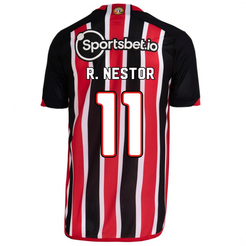 Kinder Rodrigo Nestor #11 Blau Rot Auswärtstrikot Trikot 2023/24 T-Shirt Österreich