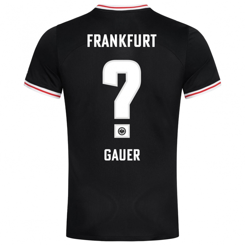 Kinder Luke Gauer #0 Schwarz Auswärtstrikot Trikot 2023/24 T-Shirt Österreich